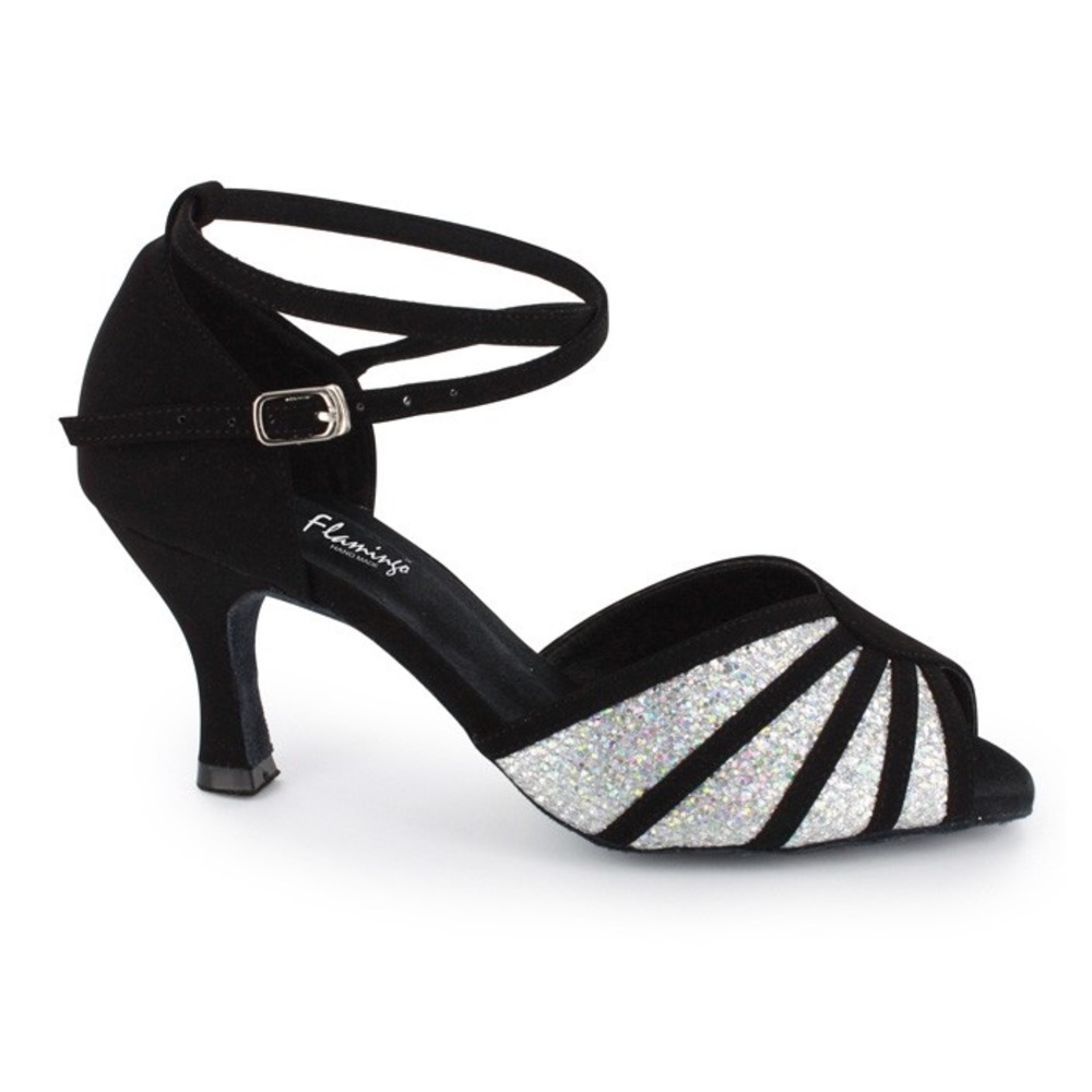 Flamingo dance shoes salsa bachata Latin social size 9 see measurements